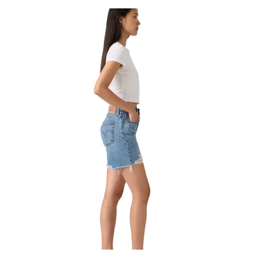 Women's Levi's 501 Mid Thigh Blow Big Horns Shorts 85833-0121