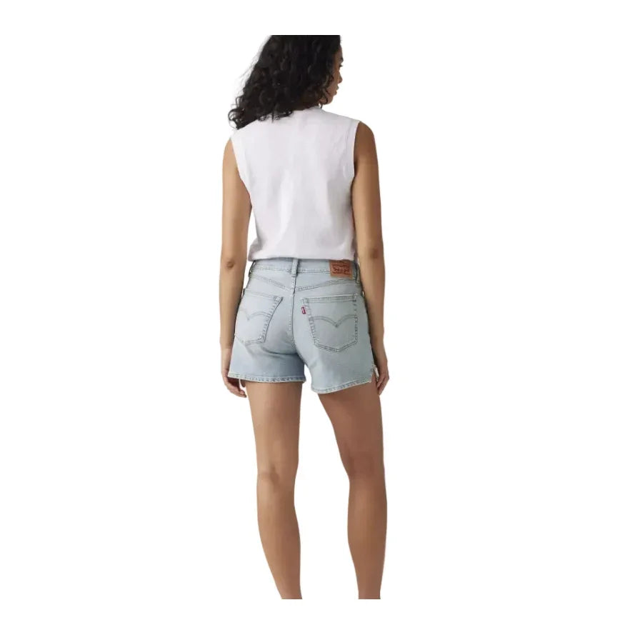 Women's Levi's Light Wash A-Line Denim Short's 001S4-0004