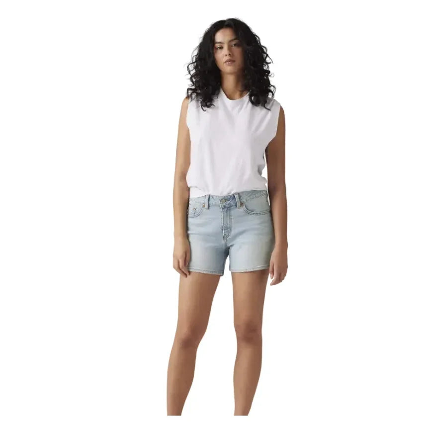 Women's Levi's Light Wash A-Line Denim Short's 001S4-0004