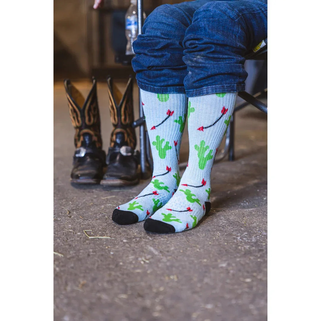 Women's Lucky Chuck Cowboy Compass Performance Boot Socks LC12-12194
