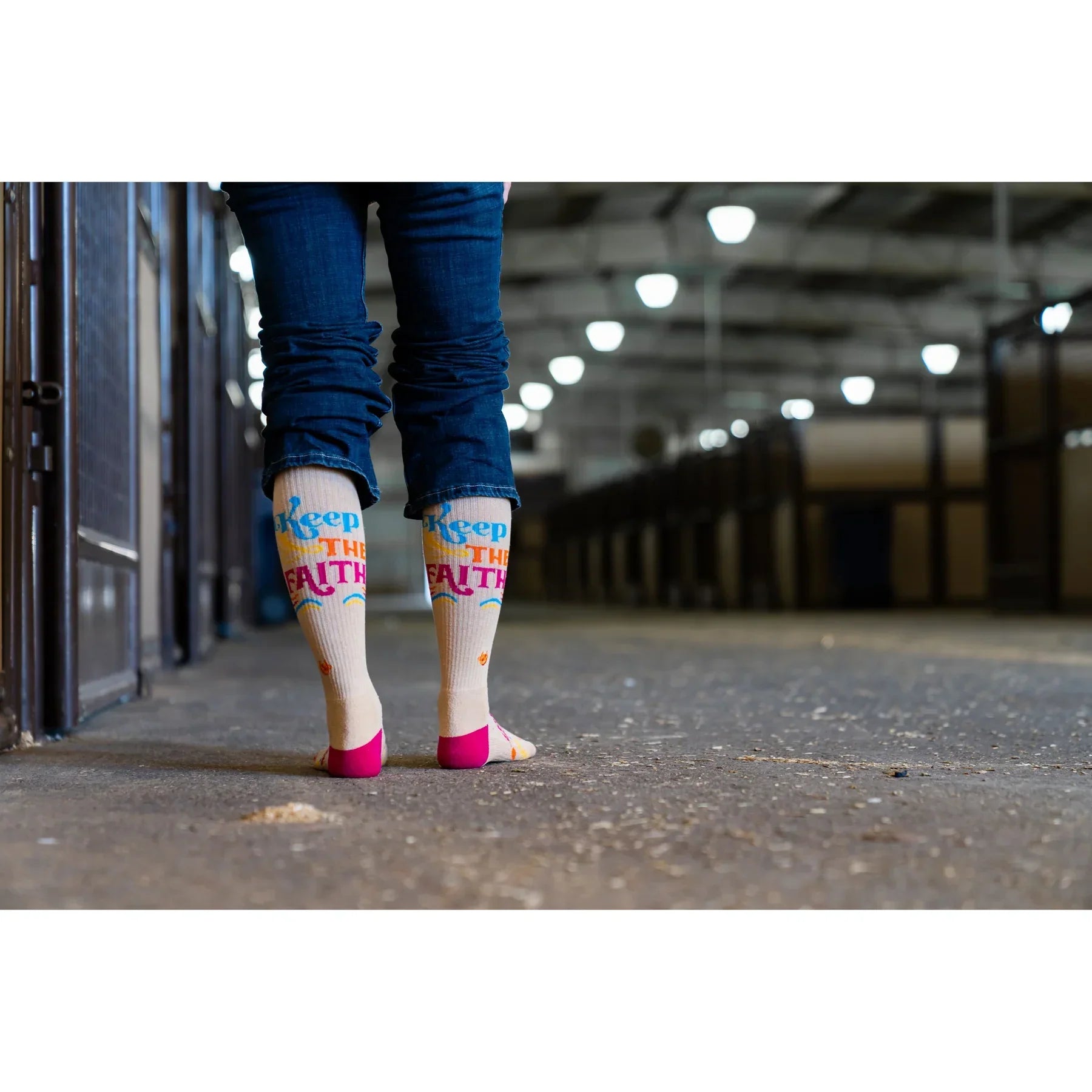 Women's Lucky Chuck Keep The Faith Performance Boot Socks LC12-12186