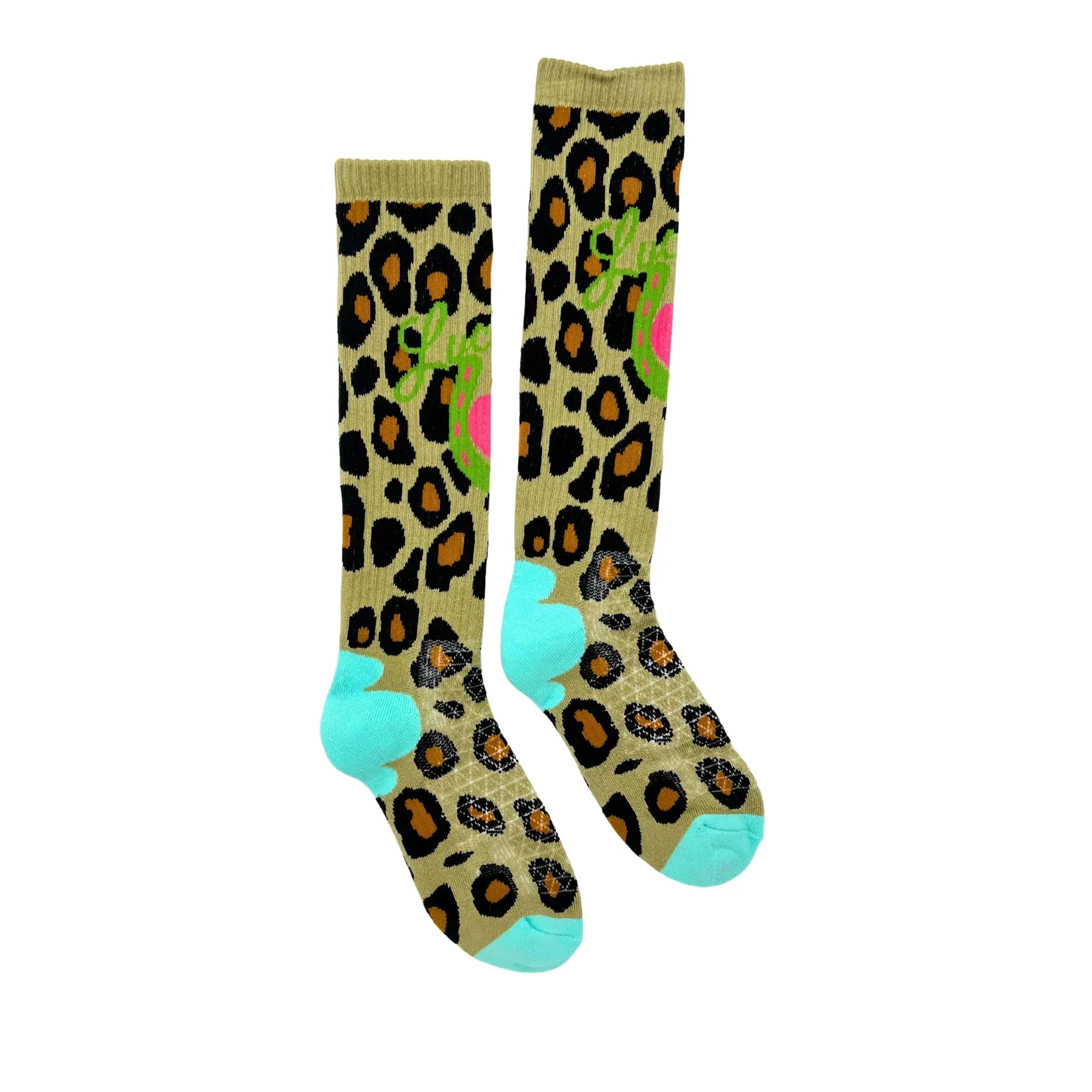 Women's Lucky Chuck Leopard Diva Performance Boot Socks LC12-12182