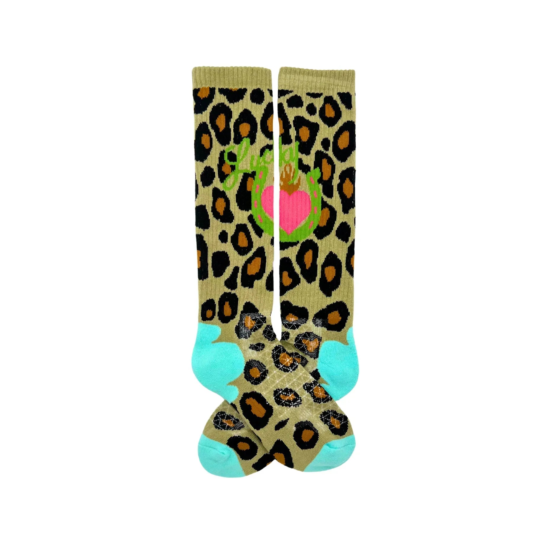 Women's Lucky Chuck Leopard Diva Performance Boot Socks LC12-12182