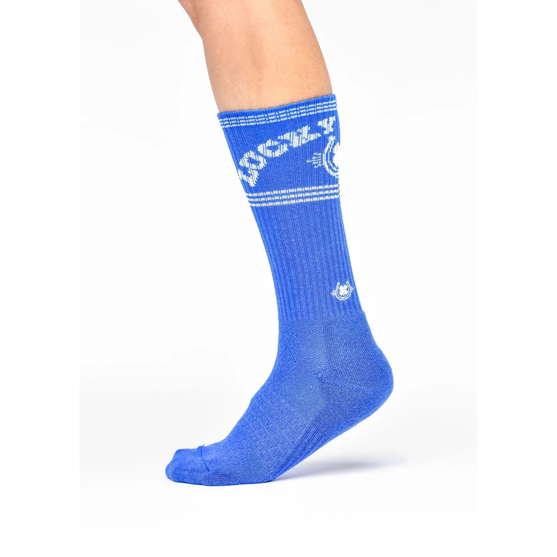 Women's Lucky Chuck Retro Blue Performance Socks LC12-12107