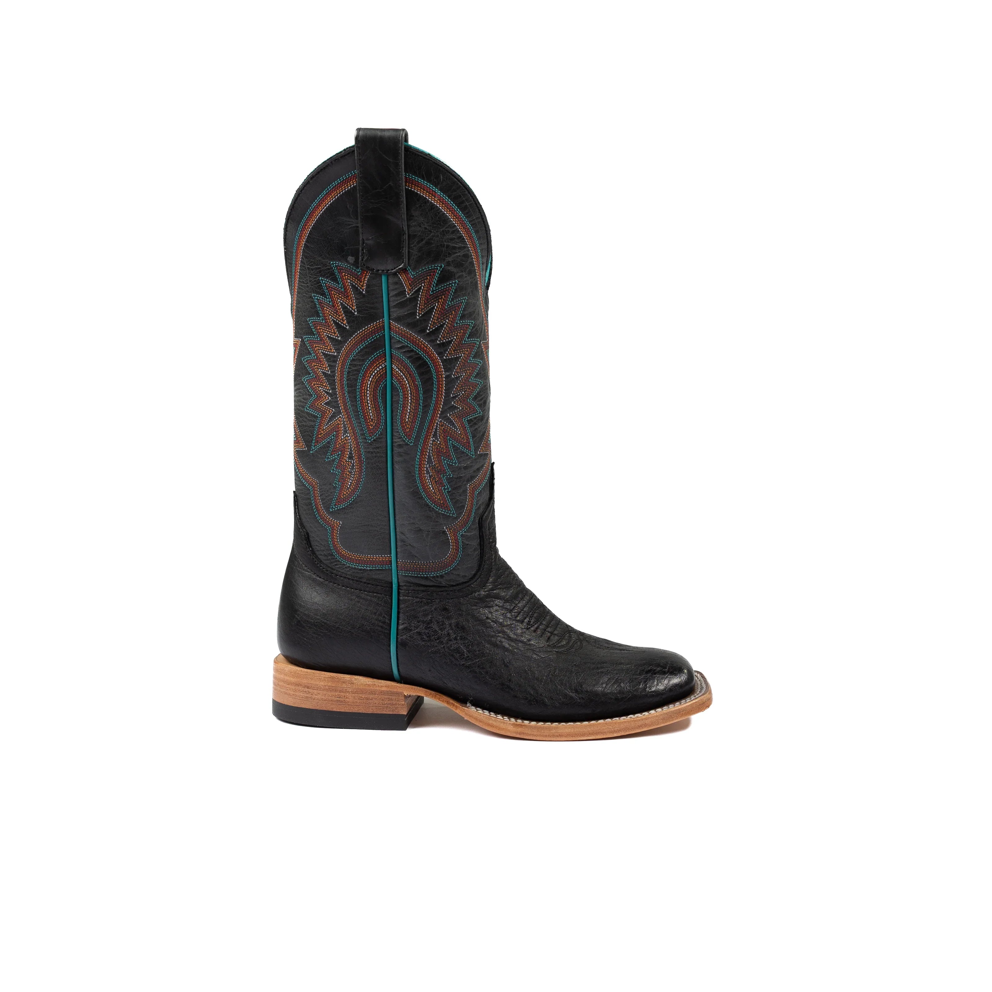 Women's Macie Bean 12" Black Smooth Ostrich M2010