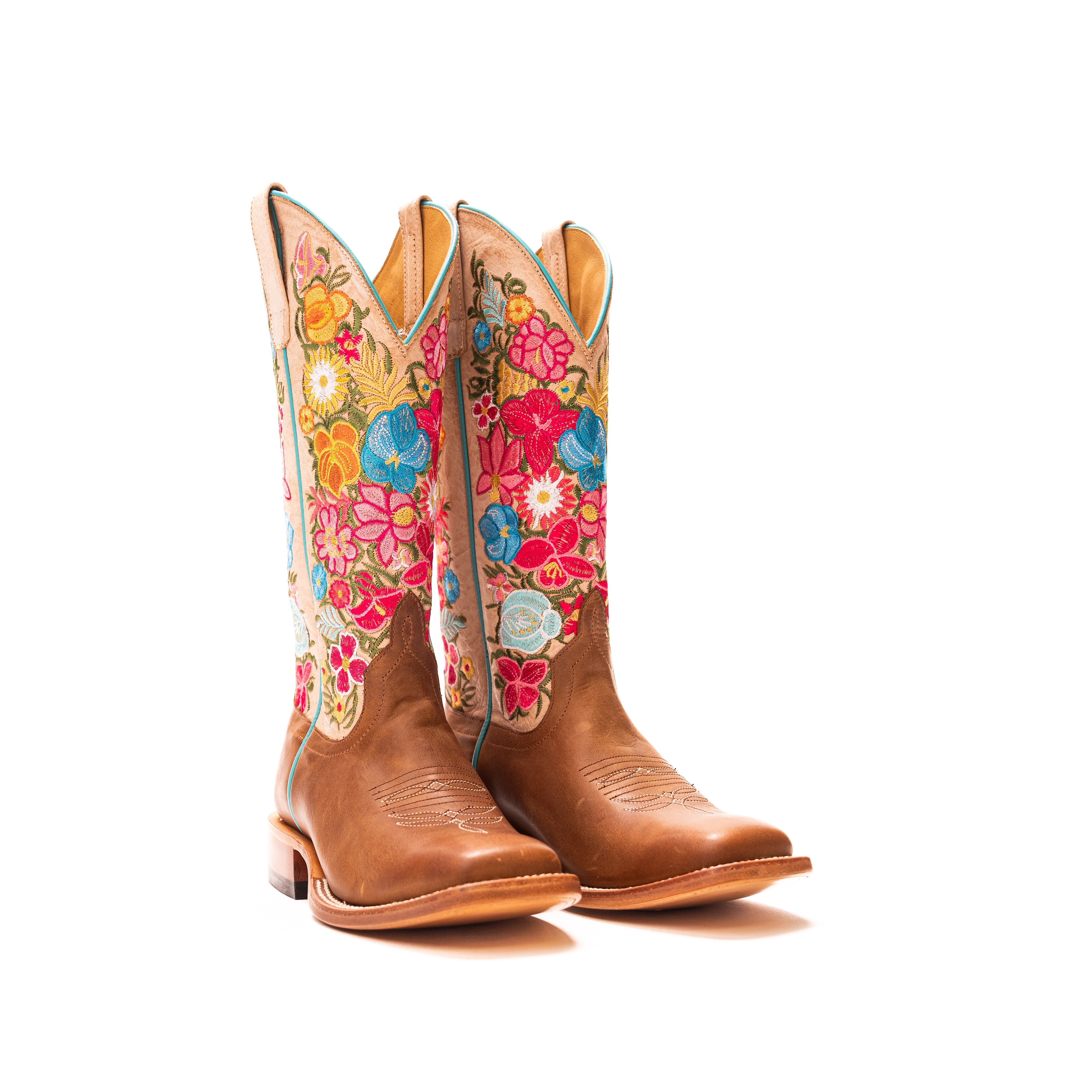 Women's Macie Bean Ring Around the Rosita Brown Square Toe Boots