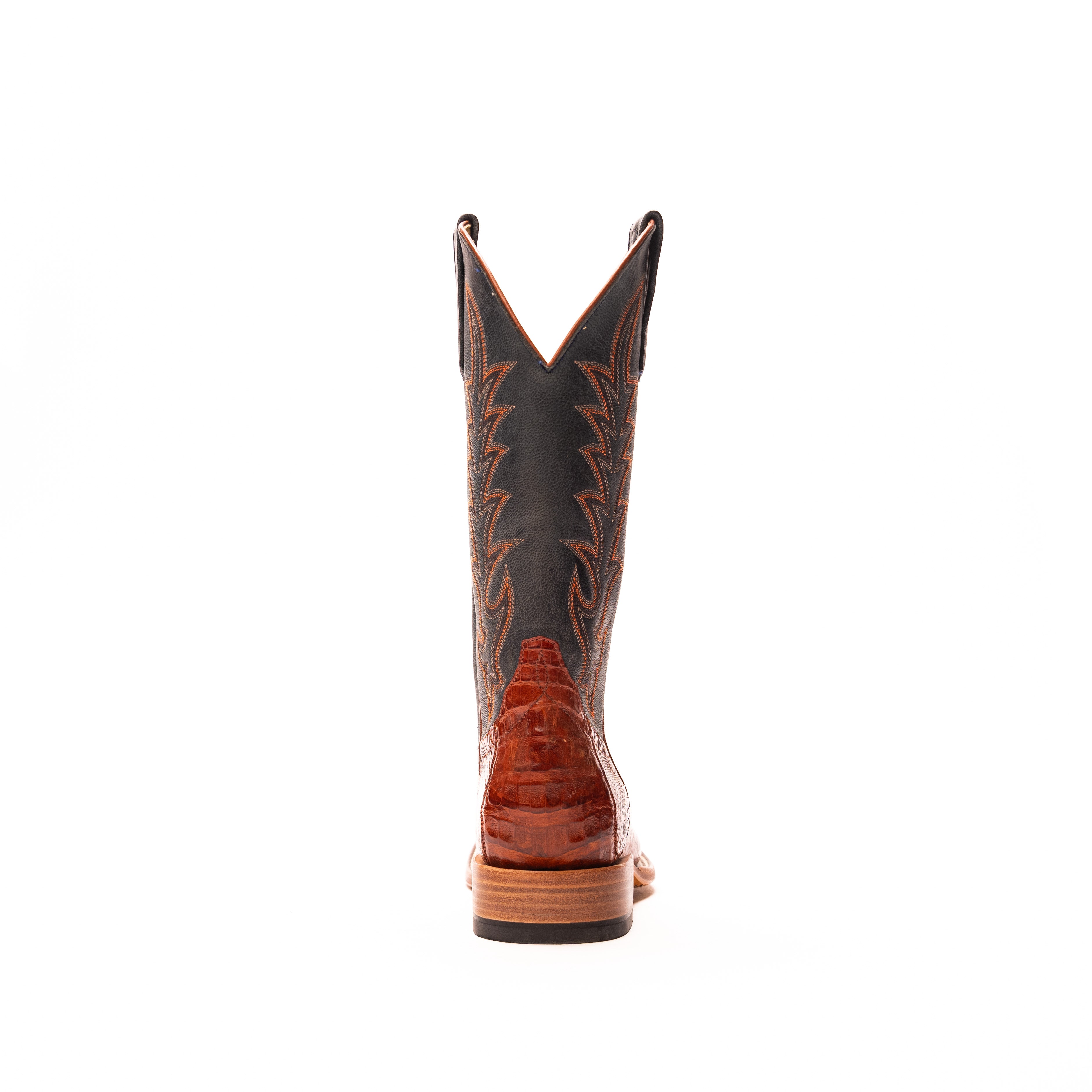 Women's Macie Bean Brandy Caiman Belly with 12" Blue Mad Dog Top M2003 - Crazy House Western Wear