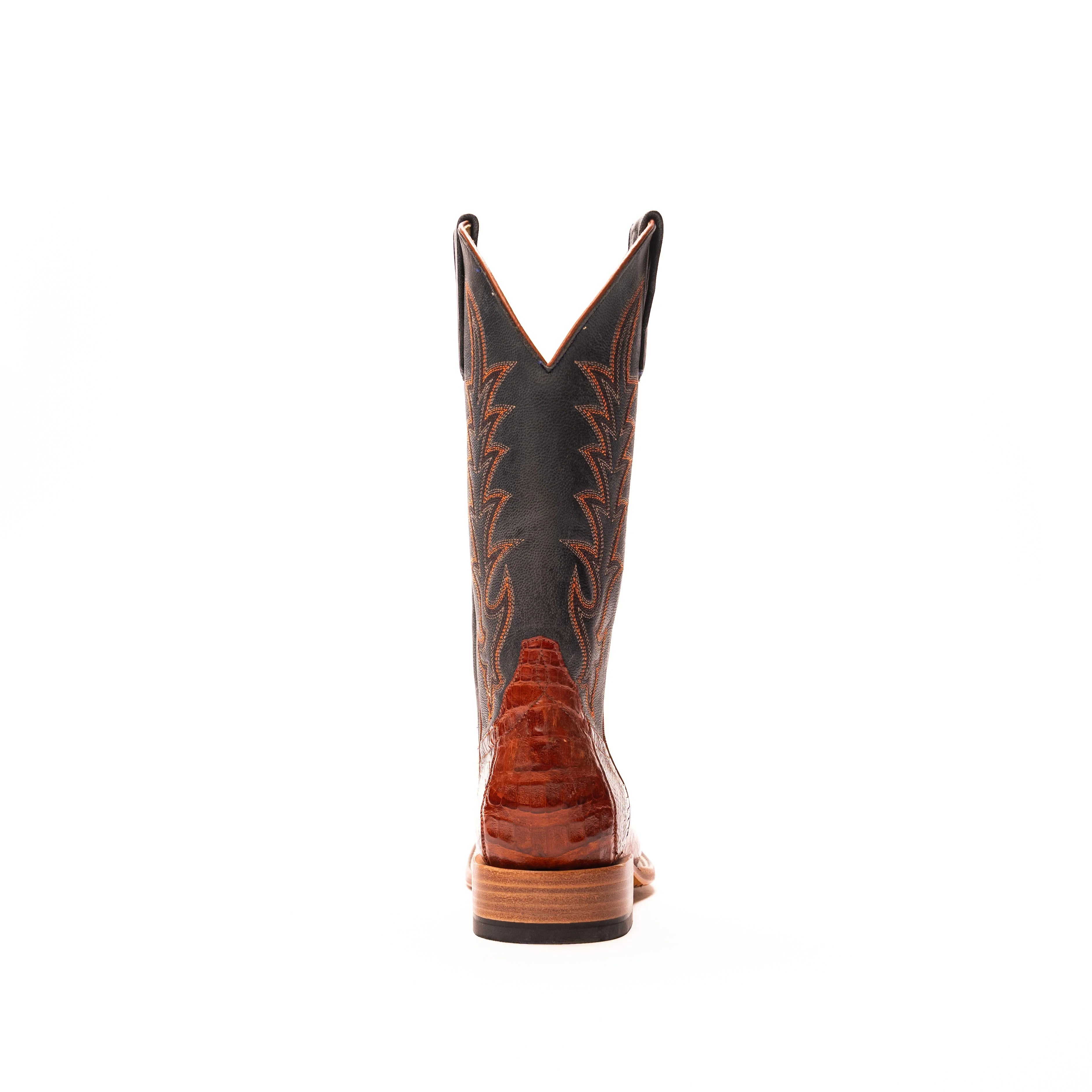 Women's Macie Bean Brandy Caiman Belly with 12" Blue Mad Dog Top M2003 - Crazy House Western Wear