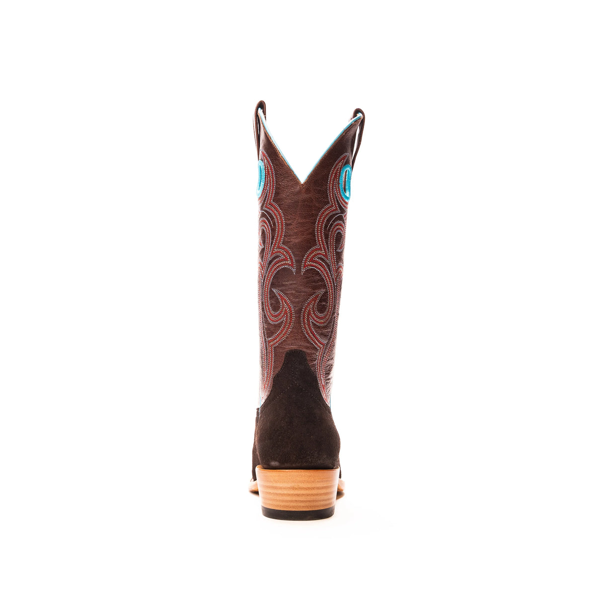 Women's Macie Bean Chocolate Suede with 13" Bone Explosion Top M9509 - Crazy House Western Wear