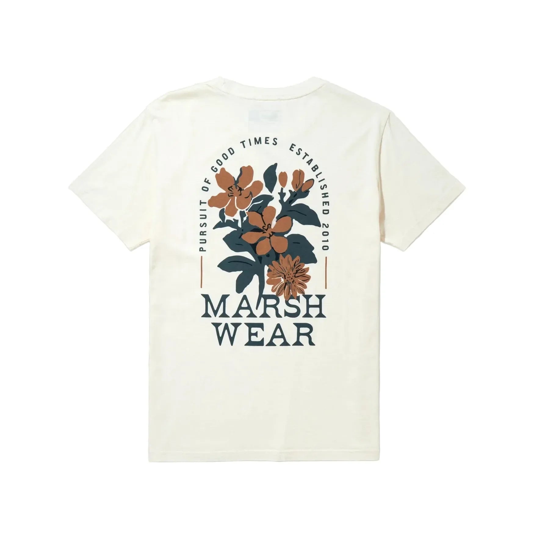 Women's Marsh Wear Cream Bloom Short Sleeve T-shirt WWT5001-CRE
