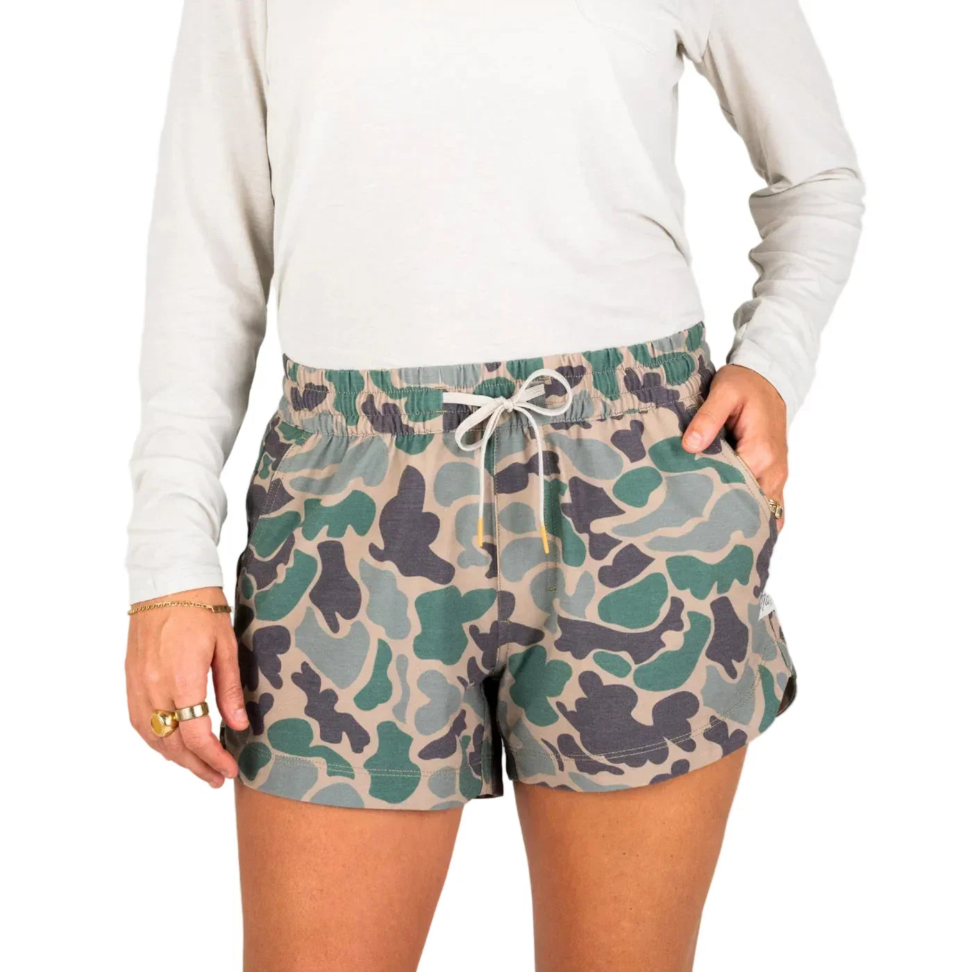 Women's Marsh Wear Green Mallard Camo Fulton Volley Shorts WWS5002-GMC