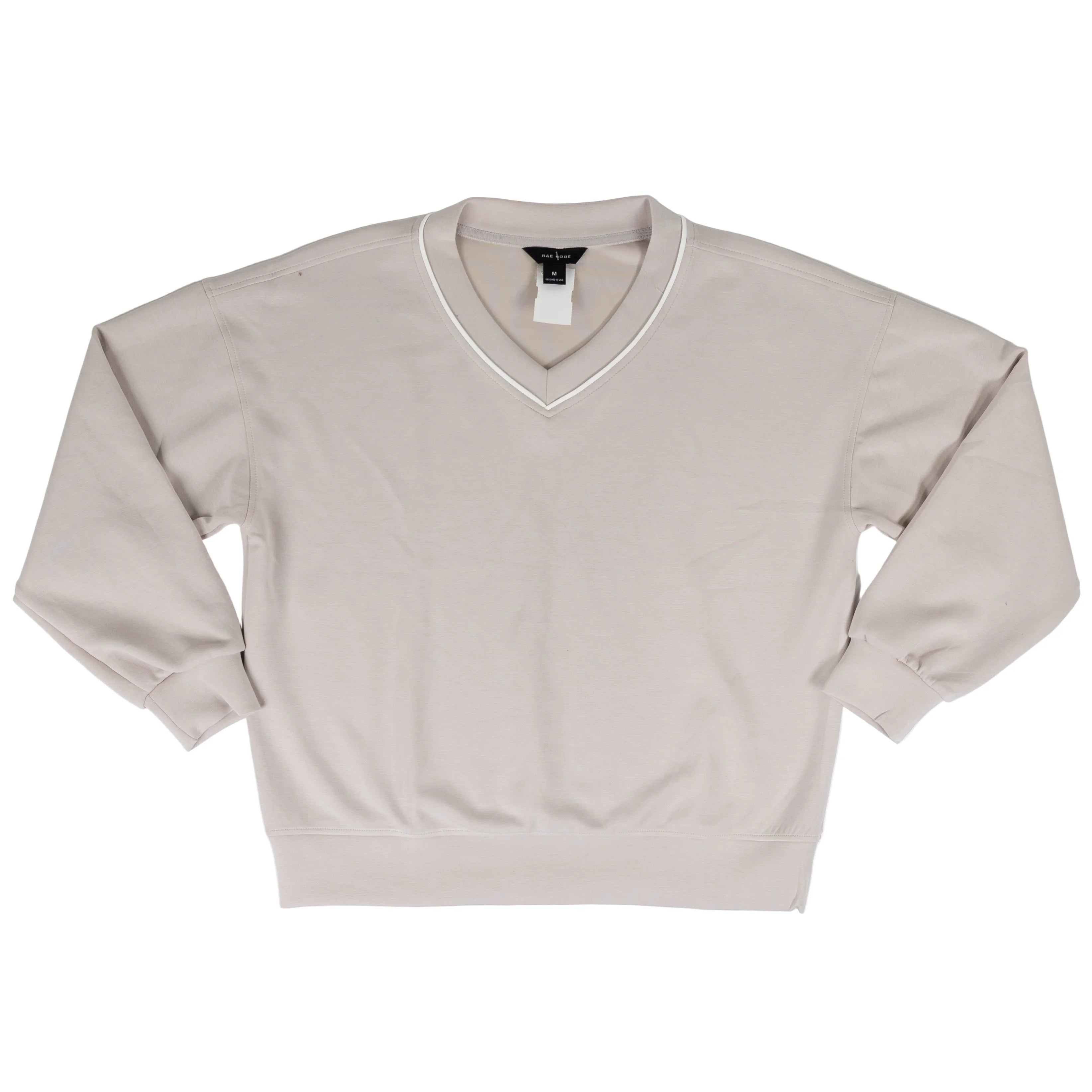 Women's Modal Scuba V Neck Piping Top T0057