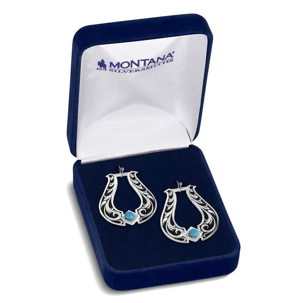 Women's Montana Silversmiths Callie's Turquoise Trail Earrings ER6166