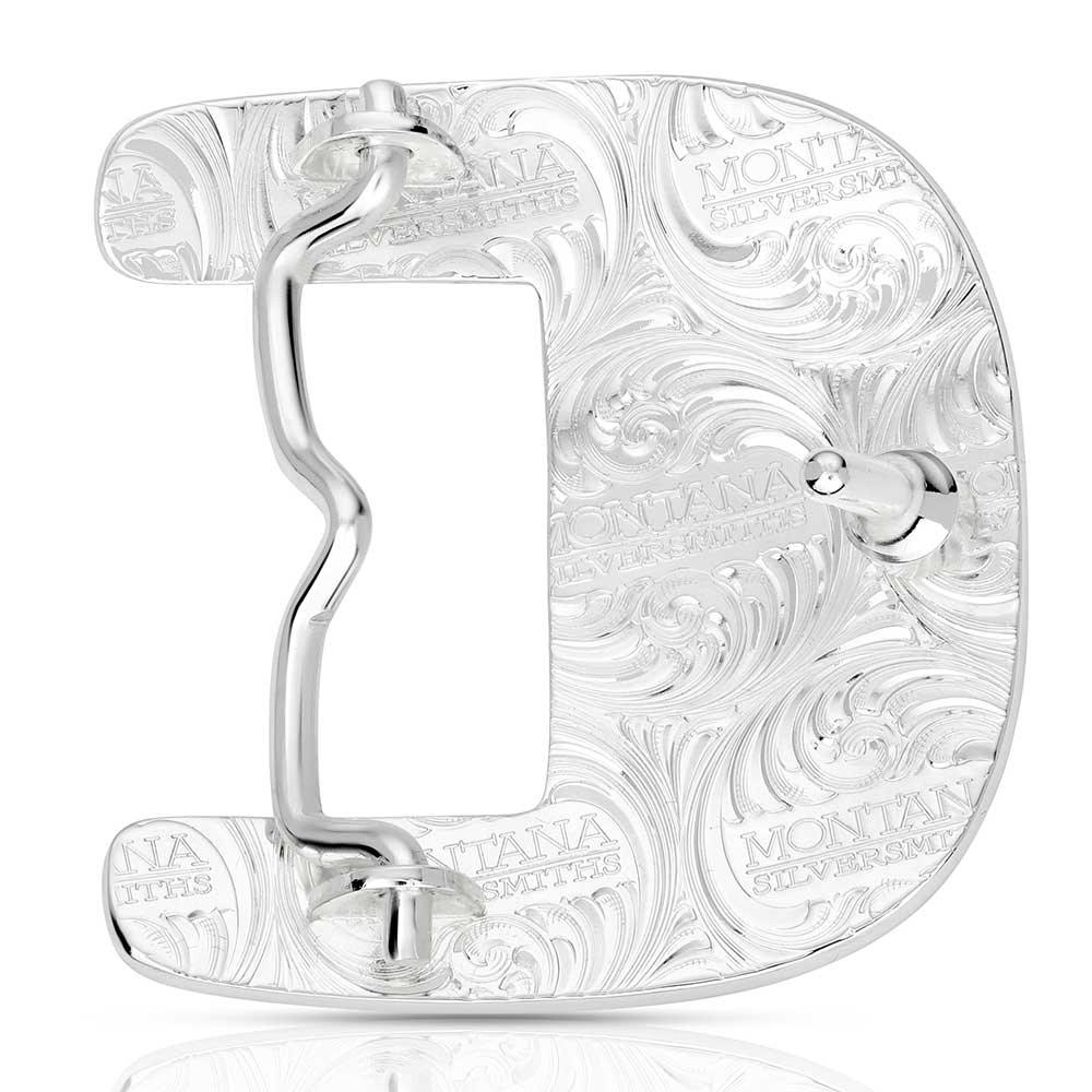 Women's Montana Silversmiths Clear Blue Sky Turquoise Buckle 55010