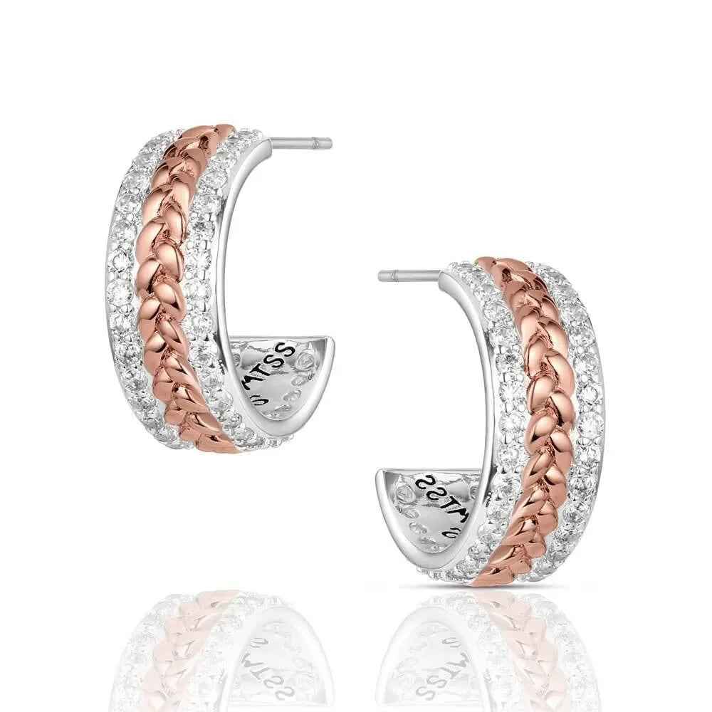 Women's Montana Silversmiths High Prairie Hoop Earrings ER6446