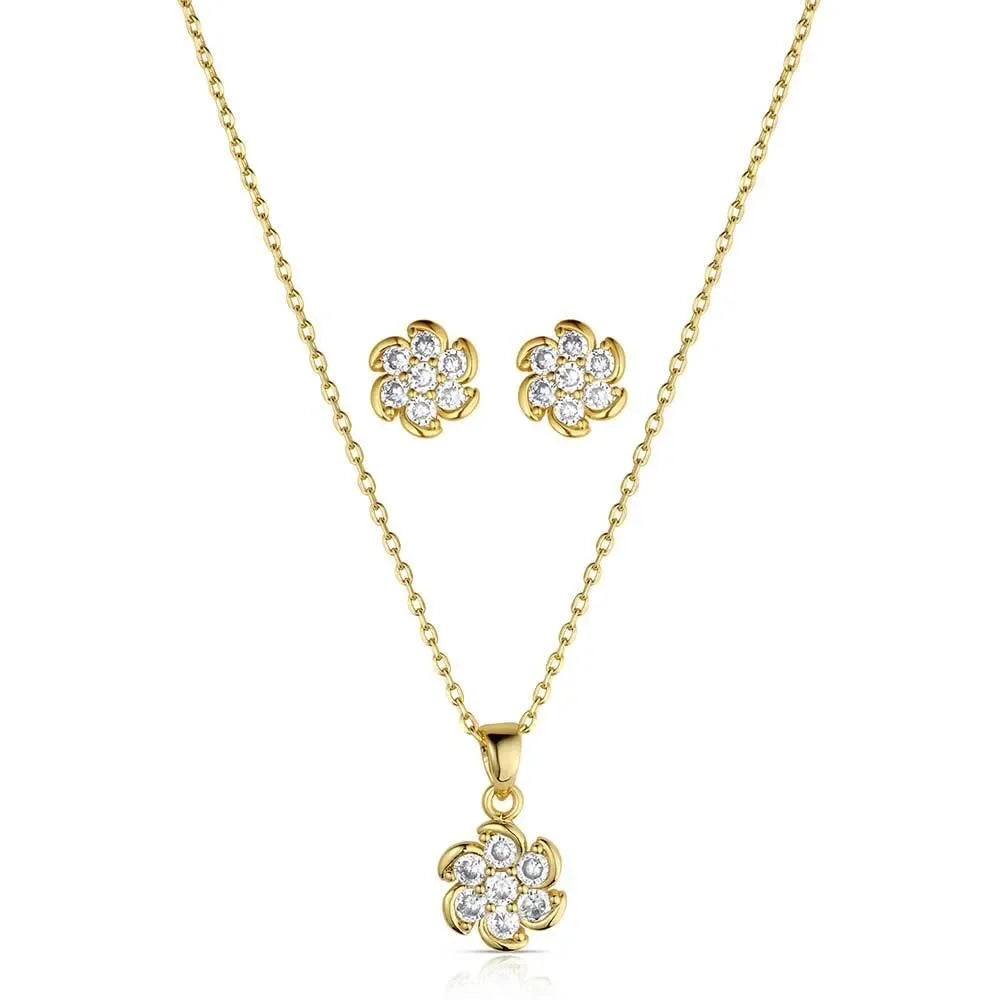 Women's Montana Silversmiths In The Wind Crystal Jewelry Set JS6552