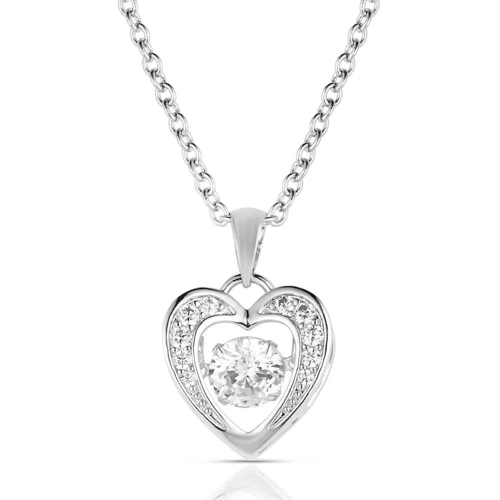 Women's Montana Silversmiths Let's Dance A Little Dance Heart Necklace NC3868
