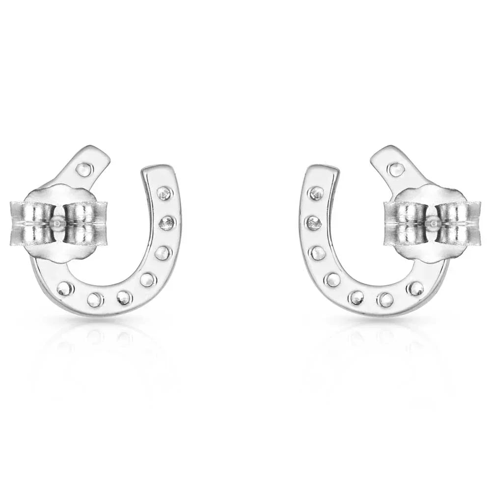 Women's Montana Silversmiths Lightfoot Horseshoe Earrings ER3394
