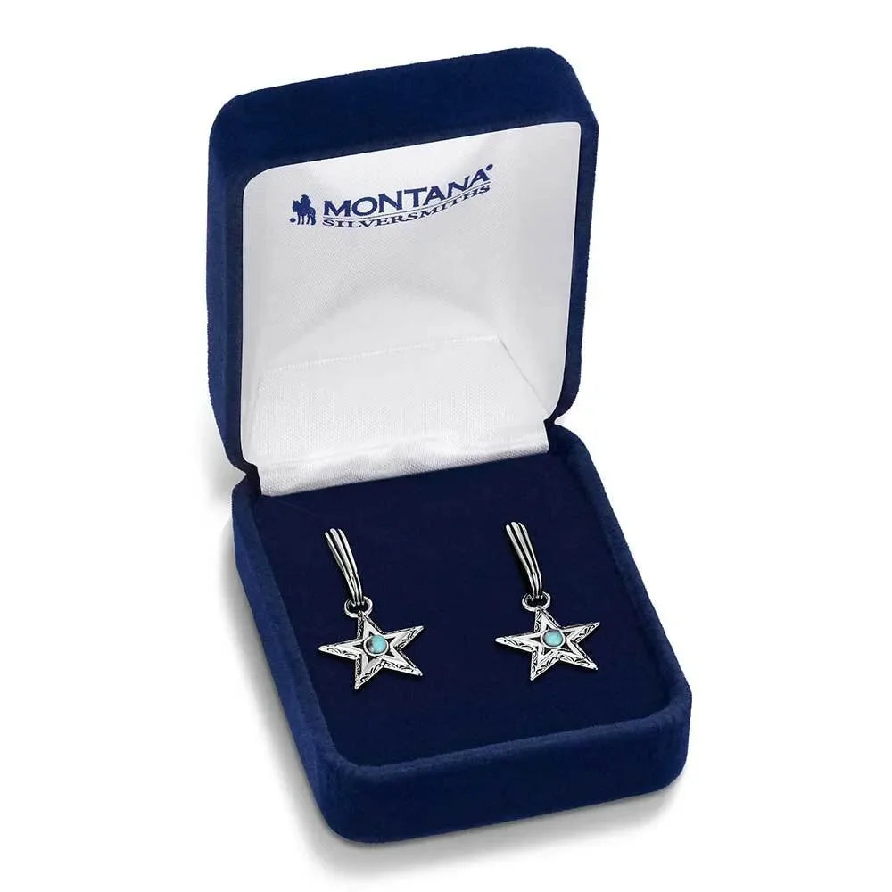Women's Montana Silversmiths Lucky Star Turquoise Earrings ER6371
