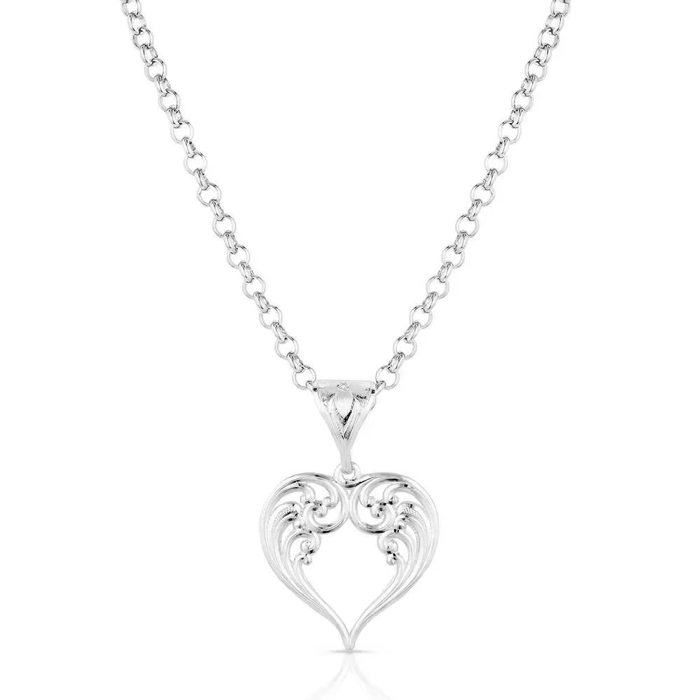 Women's Montana Silversmiths Out West Heart Necklace NC6138