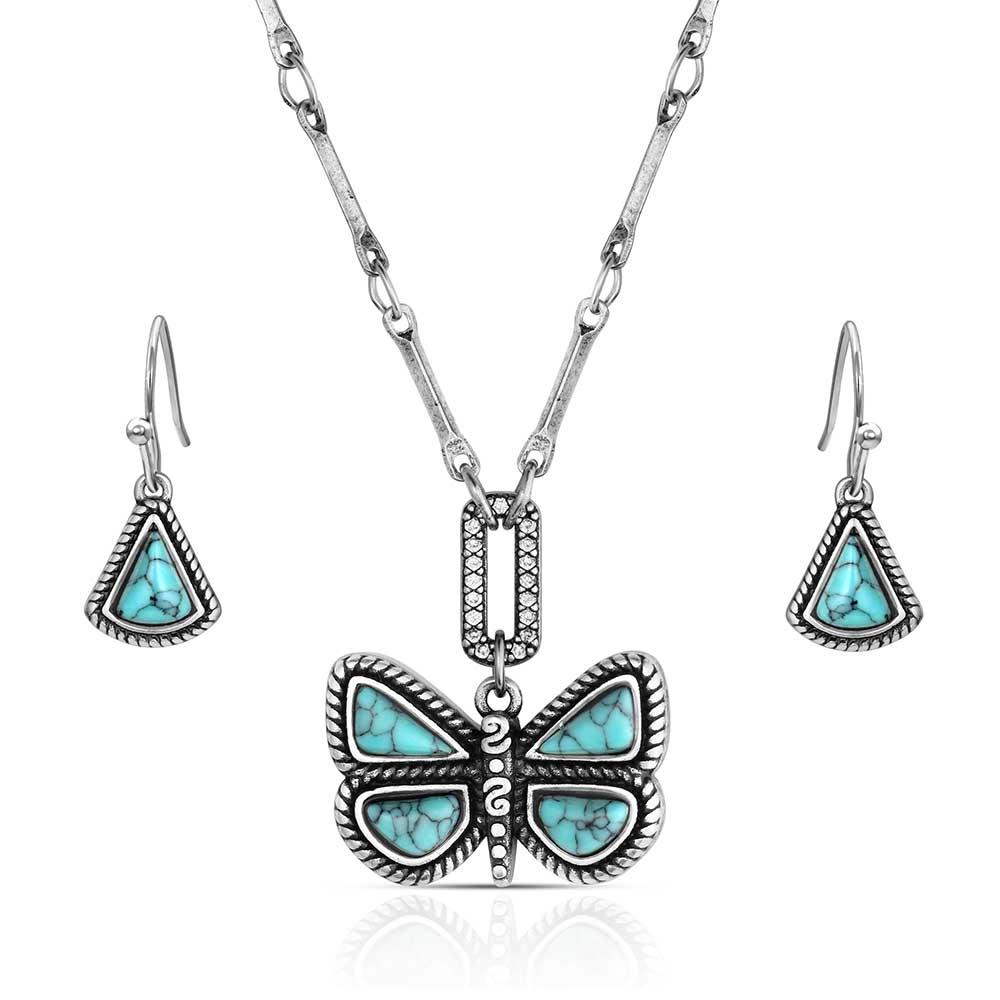 Women's Montana Silversmiths Set Me Free Turquoise Jewelry Set JS6527