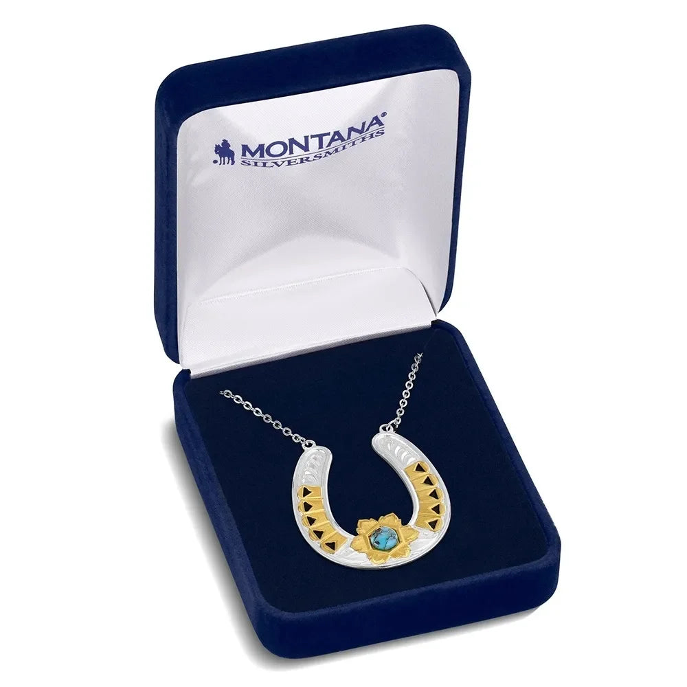 Women's Montana Silversmiths The Outrider Turquoise Necklace NC6511G