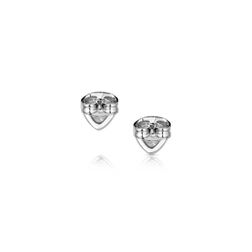 Women's Montana Silversmiths Tiny Heart Crystal Post EarringsER4476