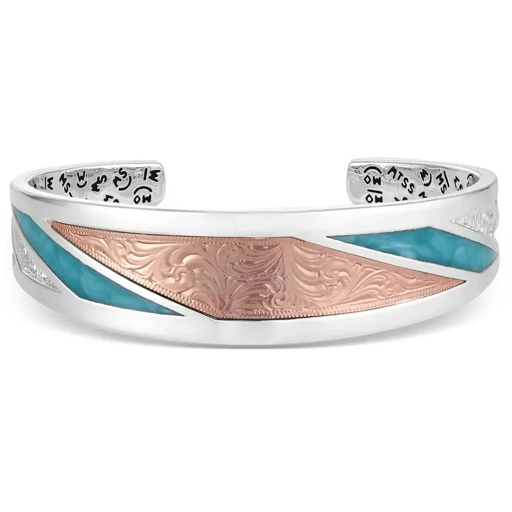 Women's Montana Silversmiths Tulsa Time Cuff Bracelet BC6523