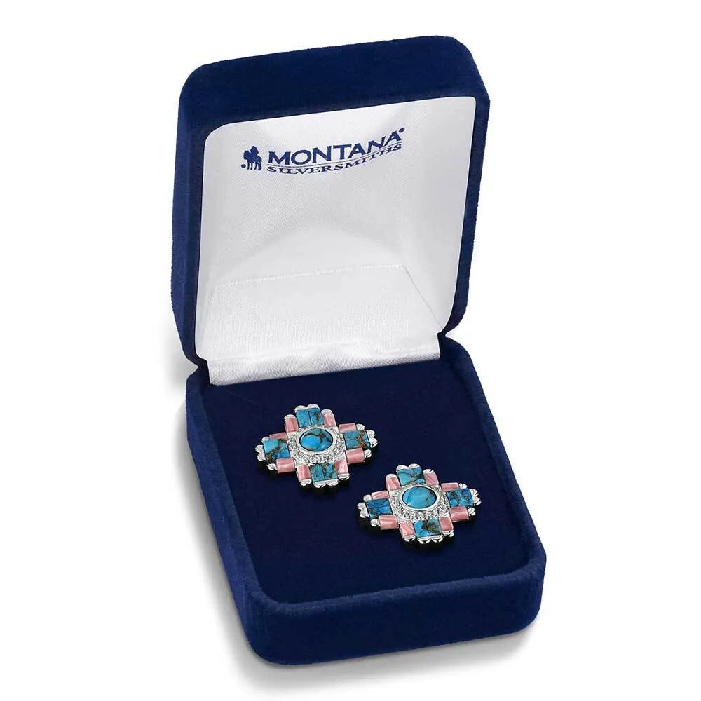 Women's Montana Silversmiths Turquoise Blush Earrings ER6323
