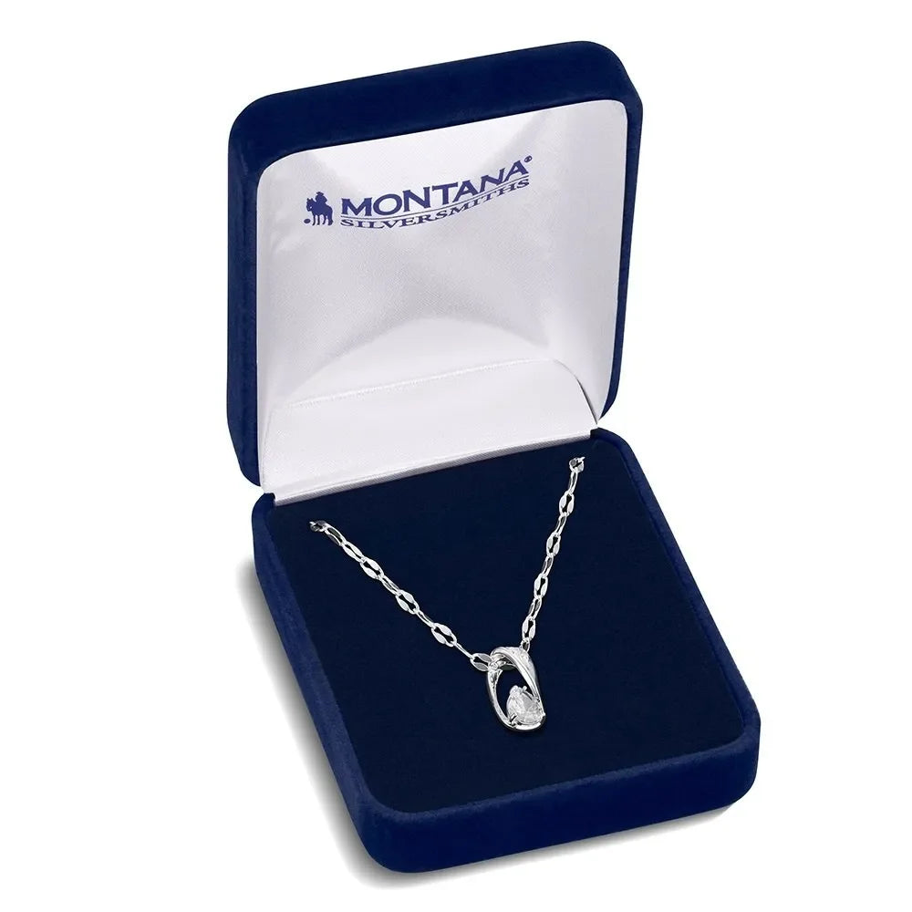 Women's Montana Silversmiths Whispered Horizon Crystal Necklace NC6554