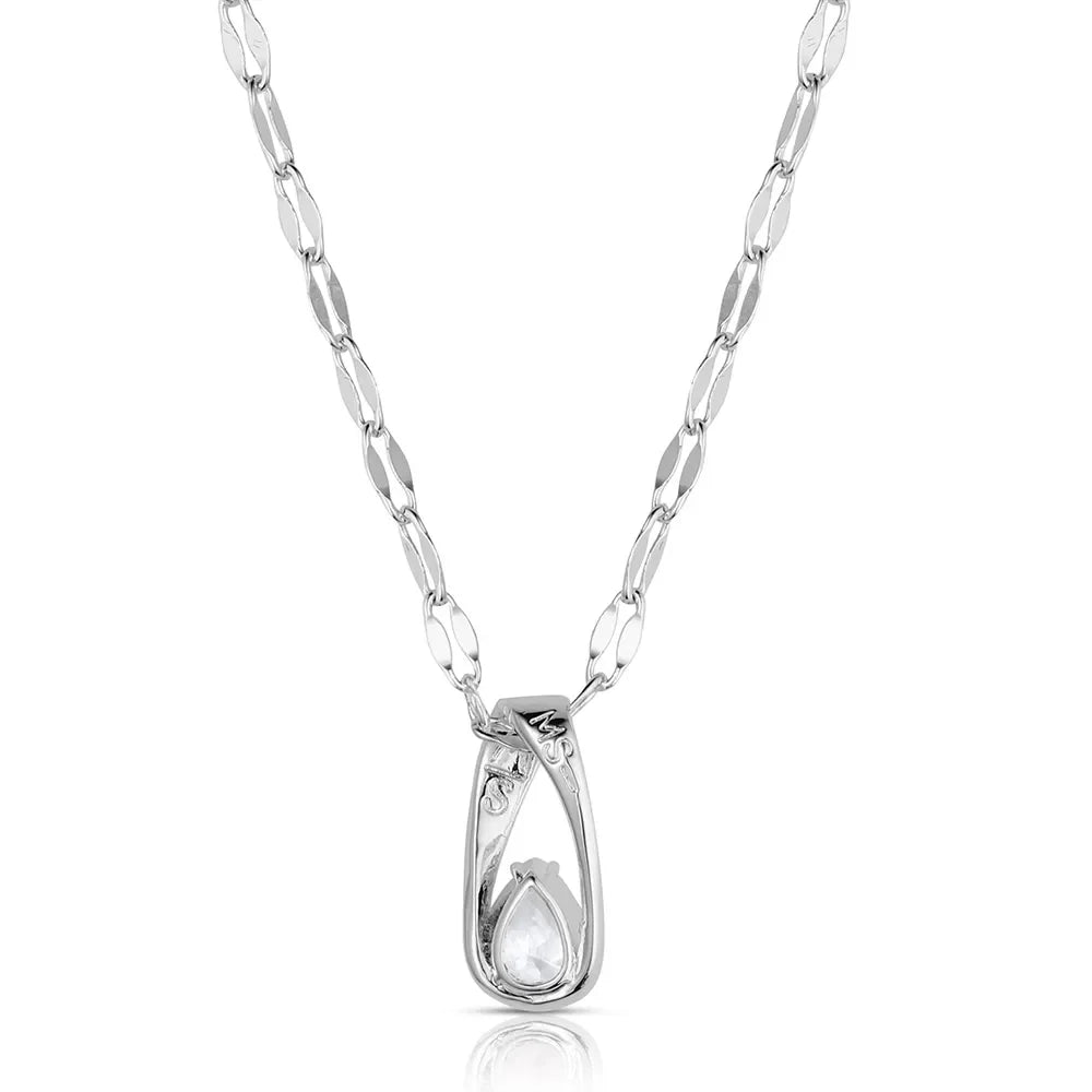 Women's Montana Silversmiths Whispered Horizon Crystal Necklace NC6554