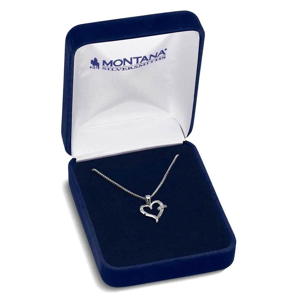 Women's Montana Silversmiths With Love Heart Necklace NC6226