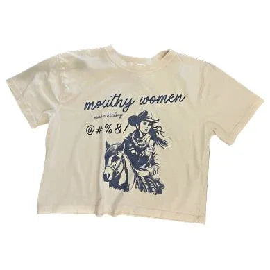 Women's "Mouthy Woman" T-shirt - Crazy House Western Wear