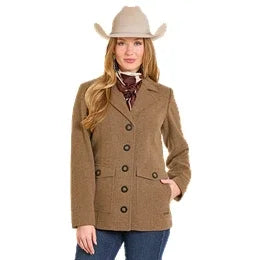Women's Panhandle Brown Heather Pea Coat