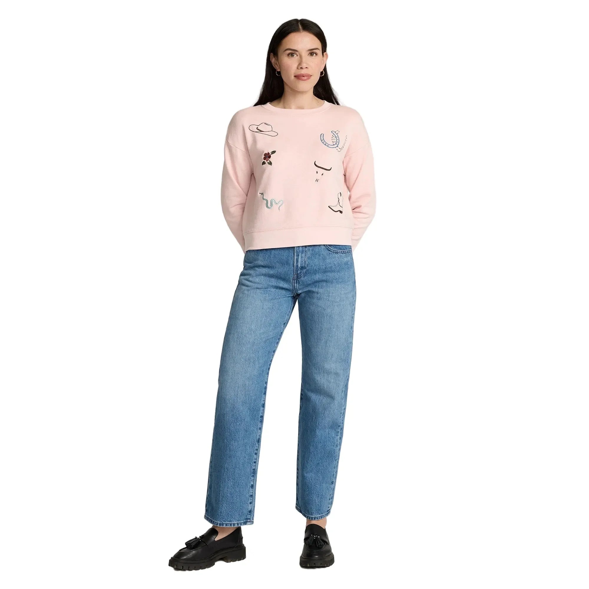 Women's Pendleton Western Graphic French Terry Pullover TB388-87477