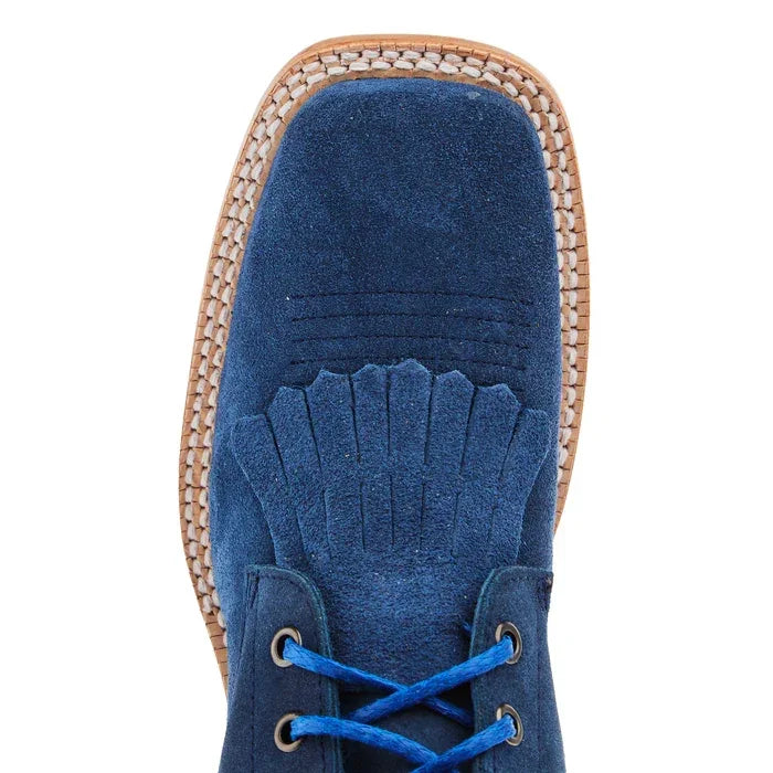Women's R. Watson 8" Royal Blue Lacer Roughout Boot RWL8918-2 - Crazy House Western Wear