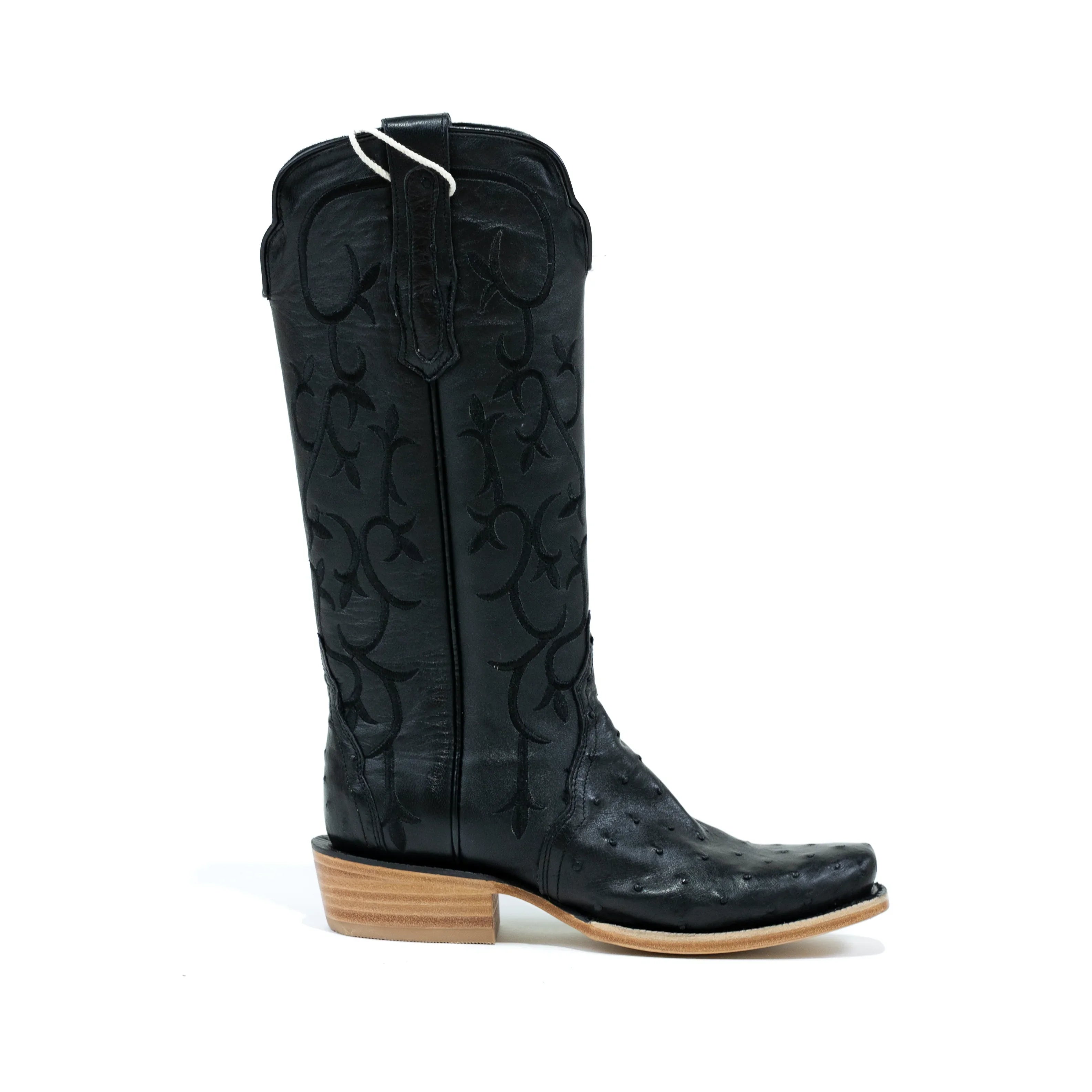 Women's R. Watson Black Full Quill Ostrich Boots RWL4312-1 - Crazy House Western Wear