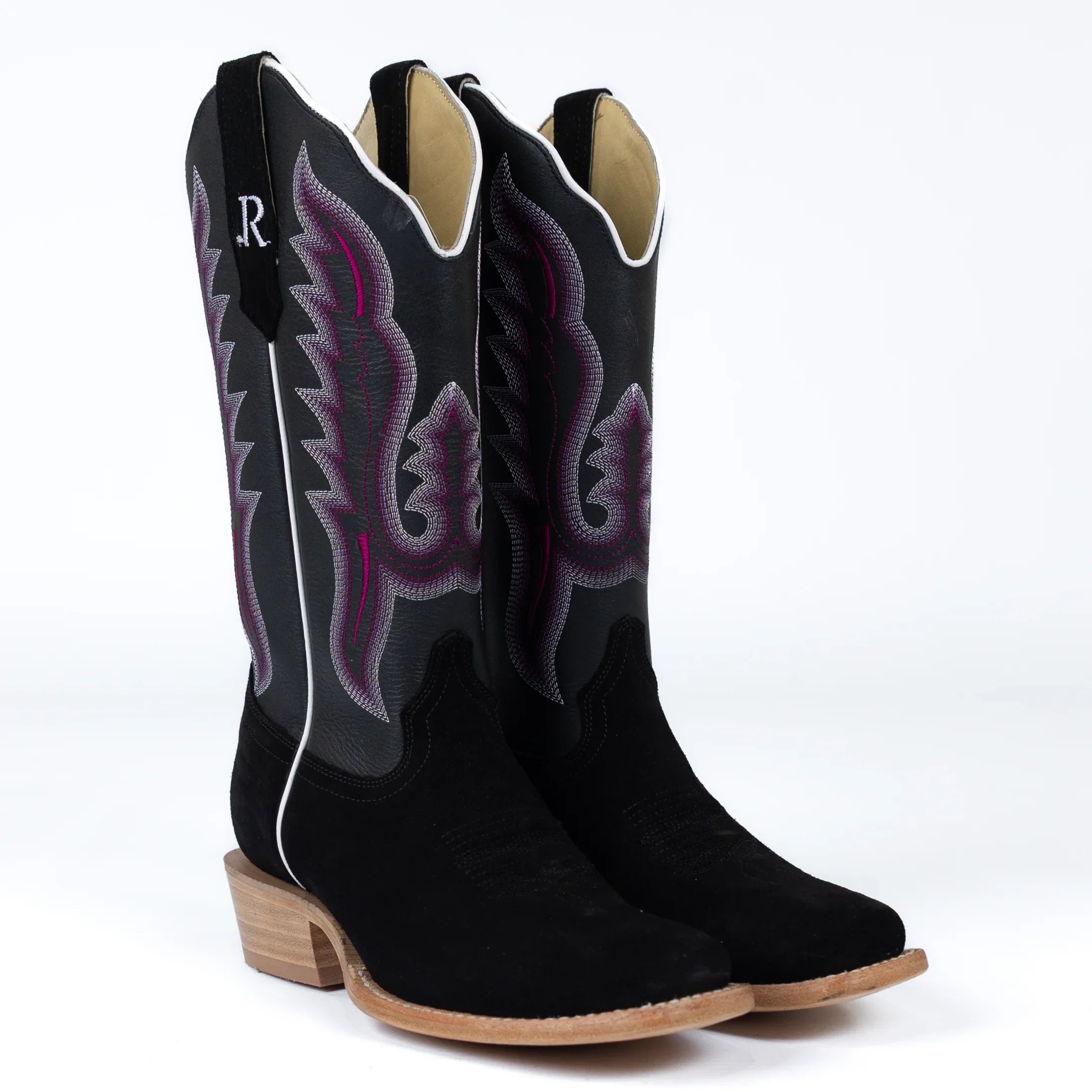 Women's R. Watson Black Roughout Boots with 13" Black Tops RWL8400-1
