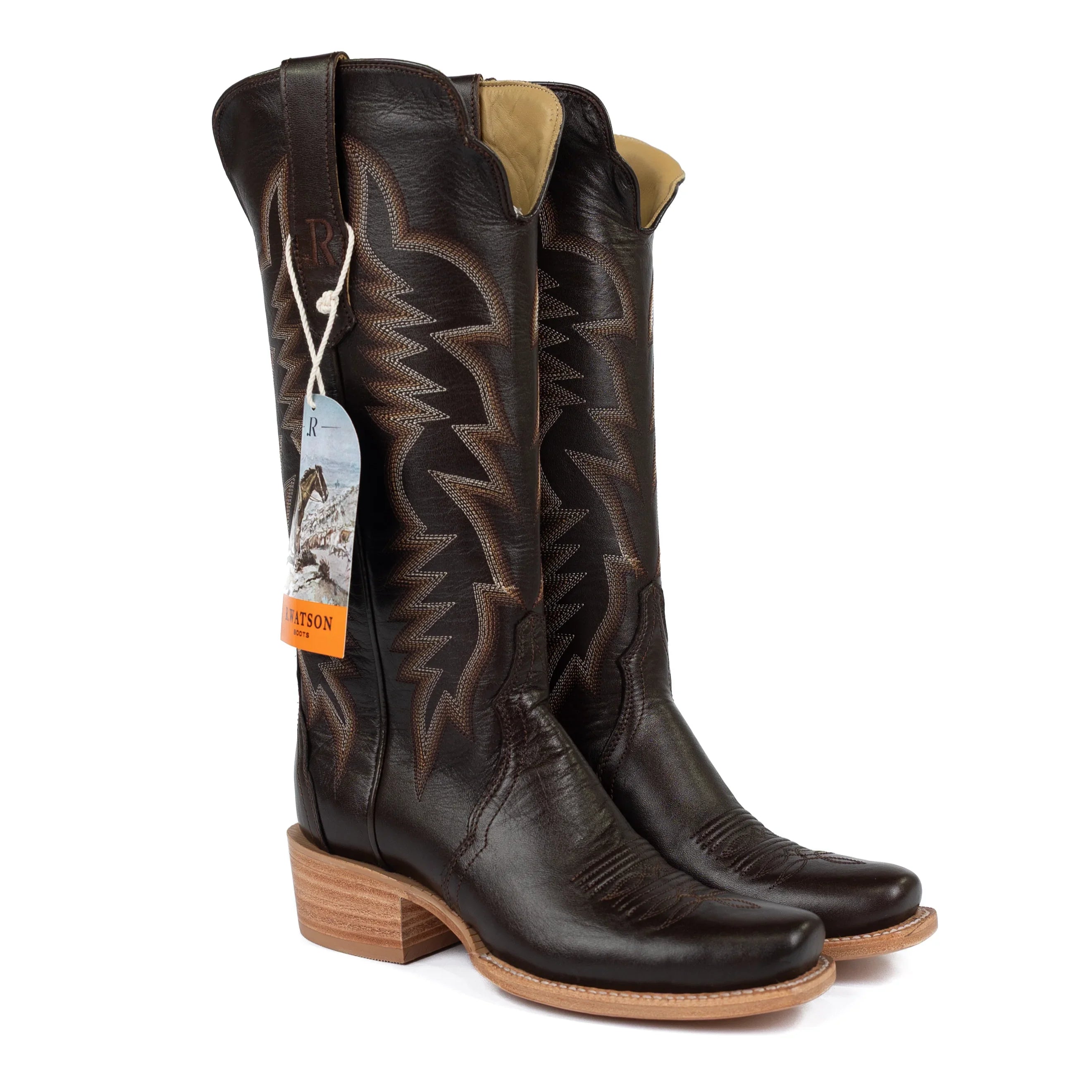 Women's R. Watson Bronze Goat Cutter Toe Boots RWL8322-1