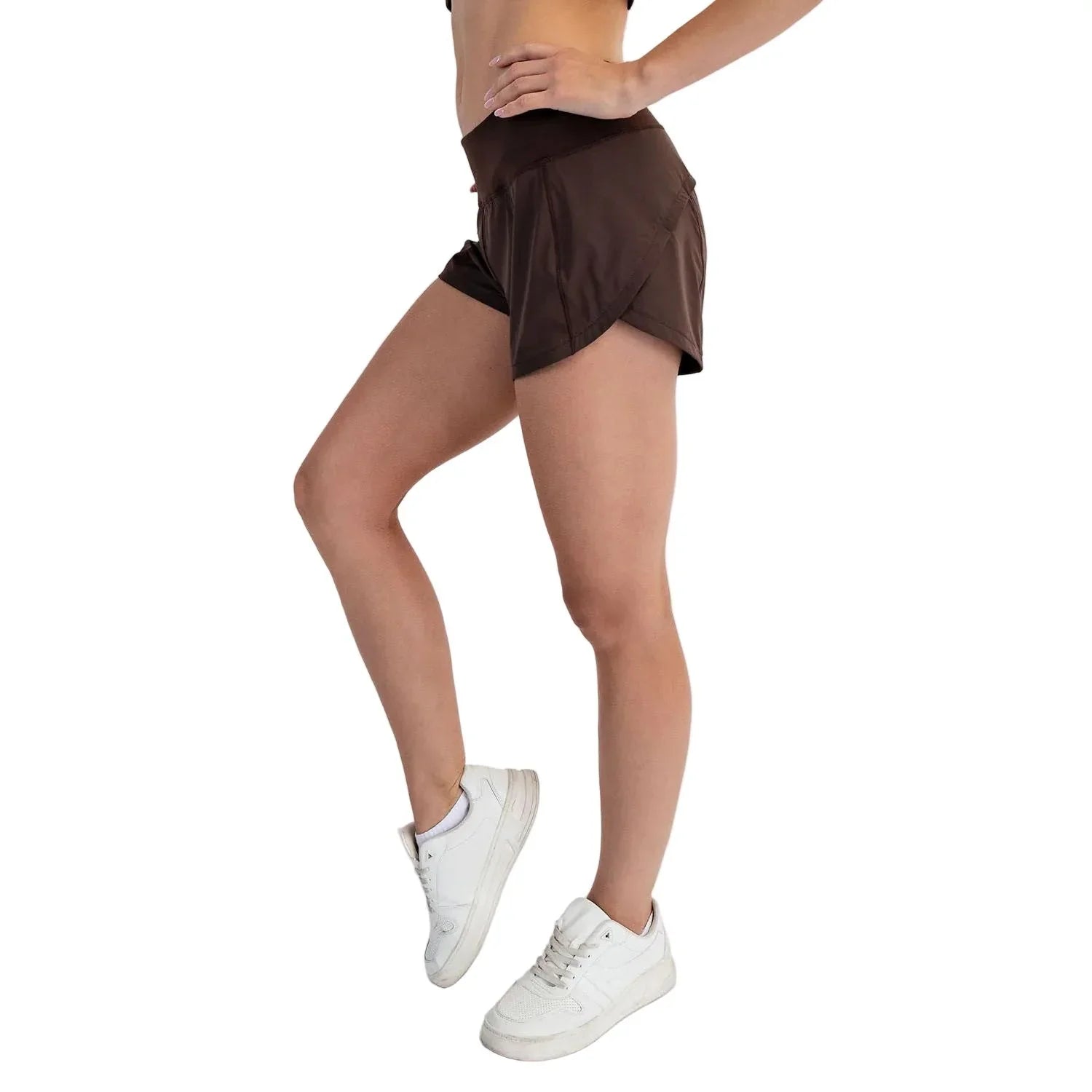 Women's Rae Mode Stretch Woven 2 In 1 Active Shorts P6235