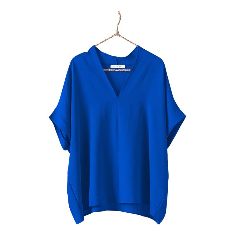 Women's Relaxed V-neck Top - Crazy House Western Wear