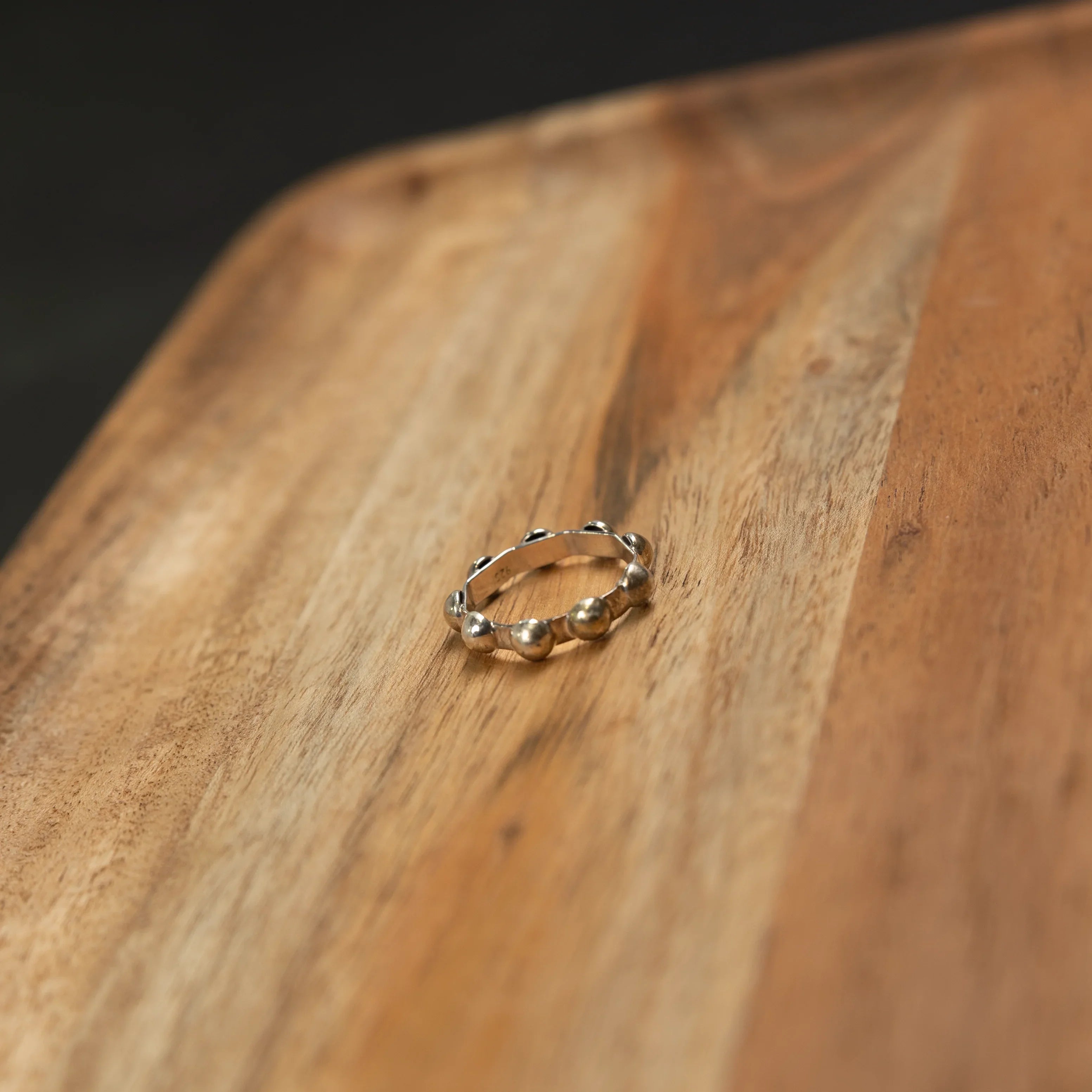 Women's Rhoda Silver Handmade Ball Ring