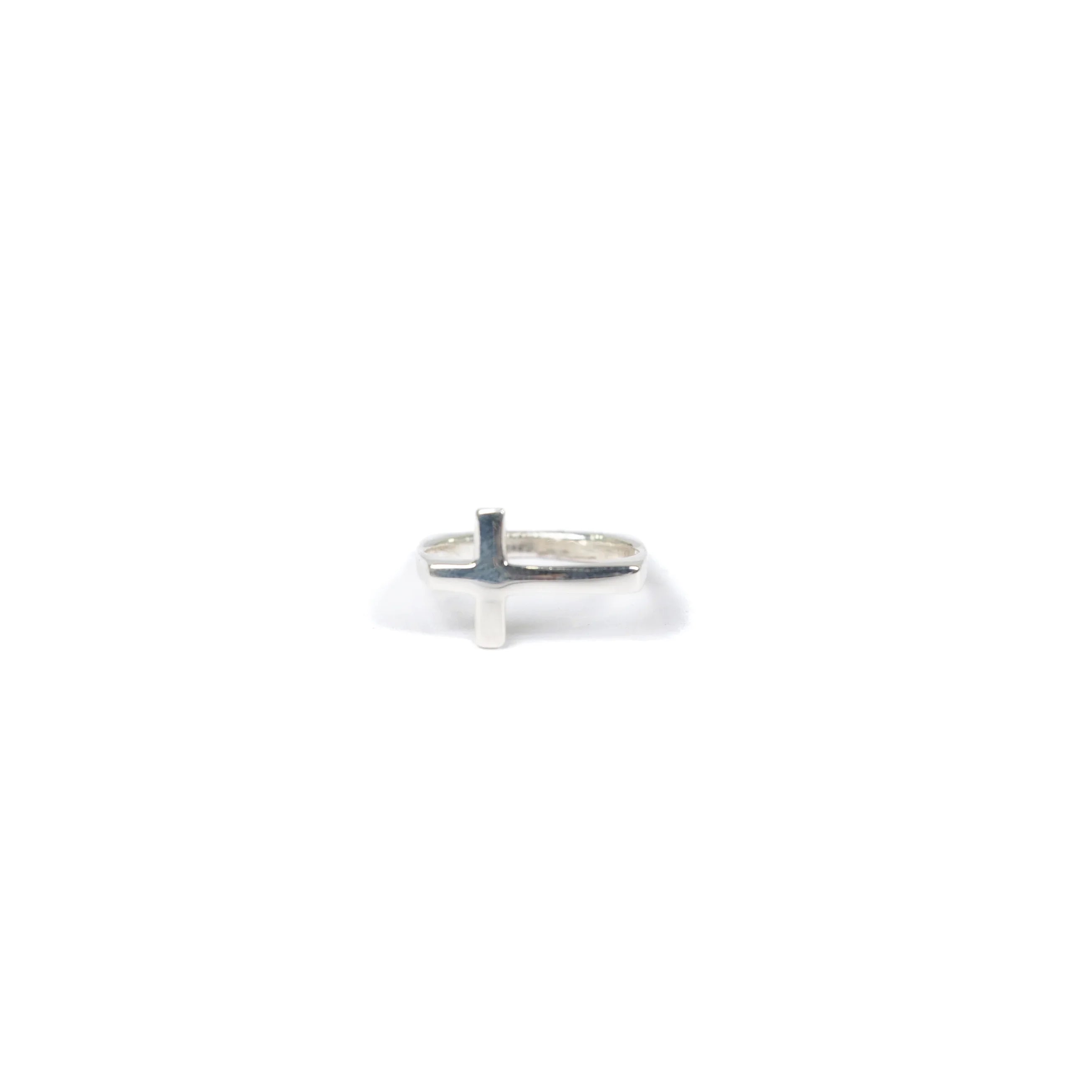 Women's Rhoda Silver Handmade Cross Shaped Ring