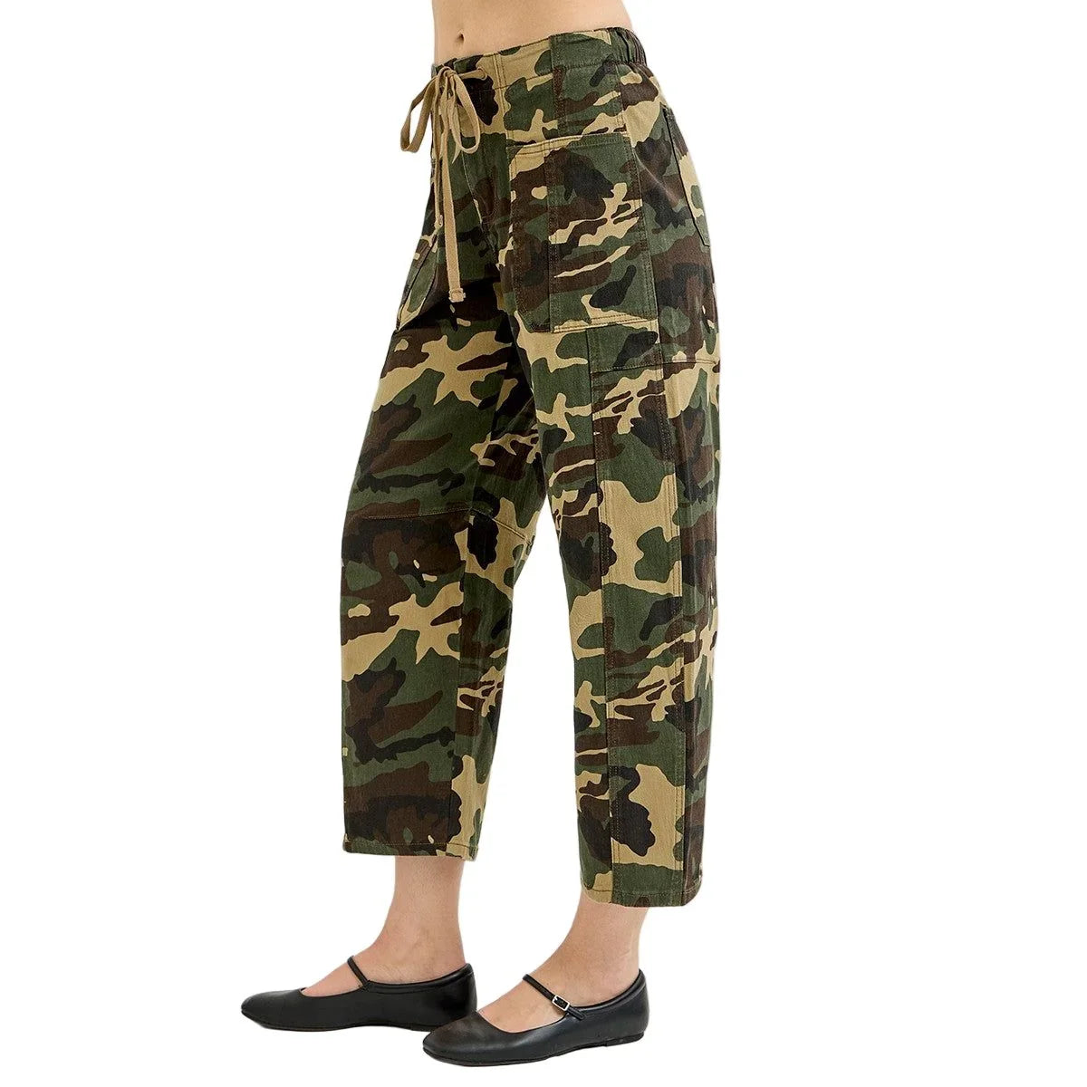 Women's Risen Camo Mid Rise Barrell Slung Pants PG21258