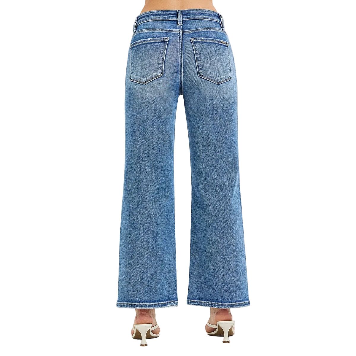 Women's Risen High Rise Cropped Wide Jeans PWC21790