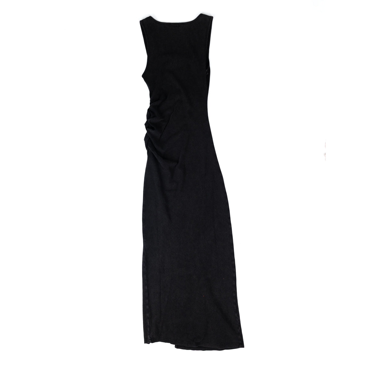 Women's Rock and Roll Black Ruched Side Midi Dress BWD0R08804