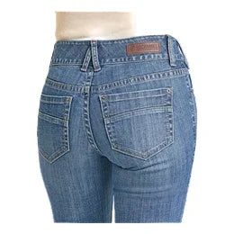 Women's Rock and Roll Denim Double Button Trousers BW5MD07849
