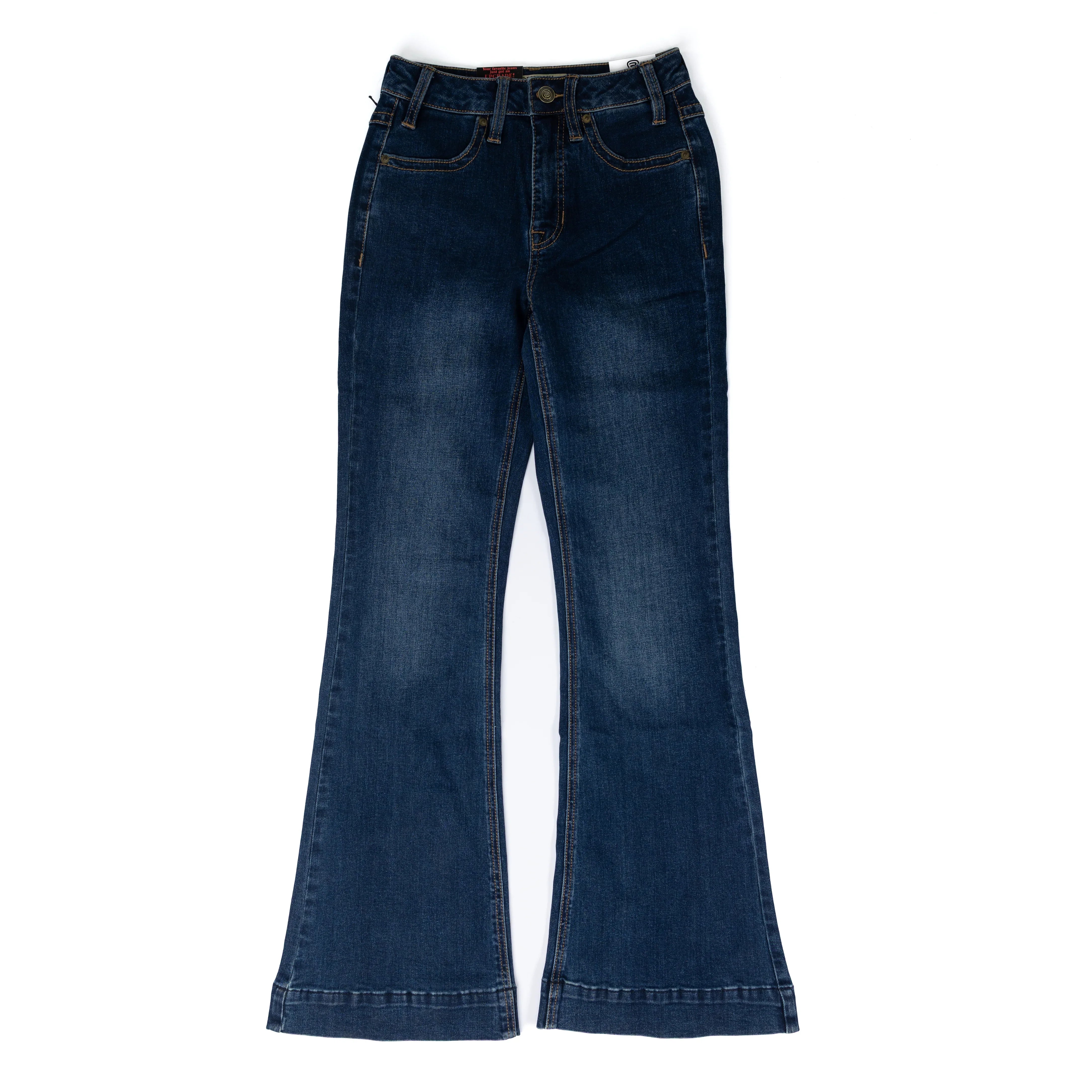Women's Rock and Roll Denim High Rise Simple Welt Pocket Trouser Jeans BW5HD08489