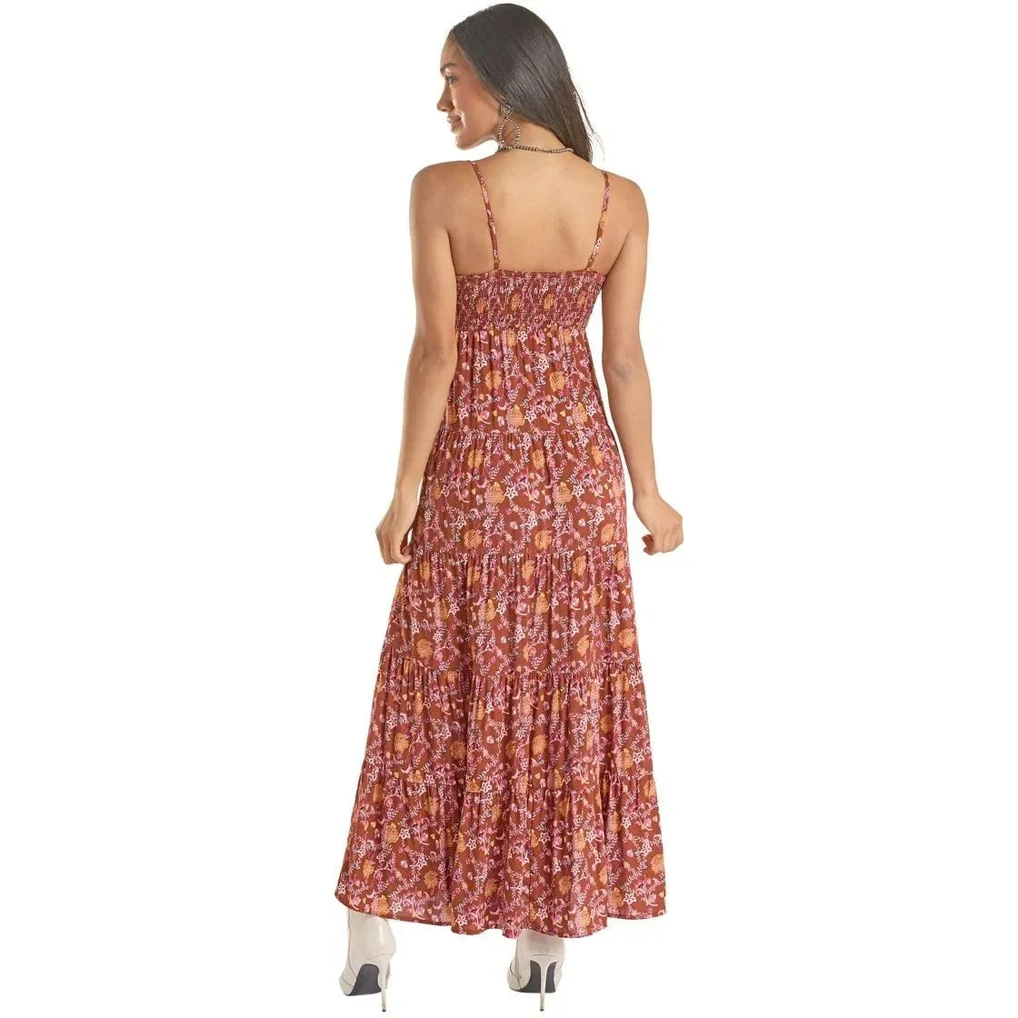 Women's Rock and Roll Halter Maxi Dress BWD0R08800
