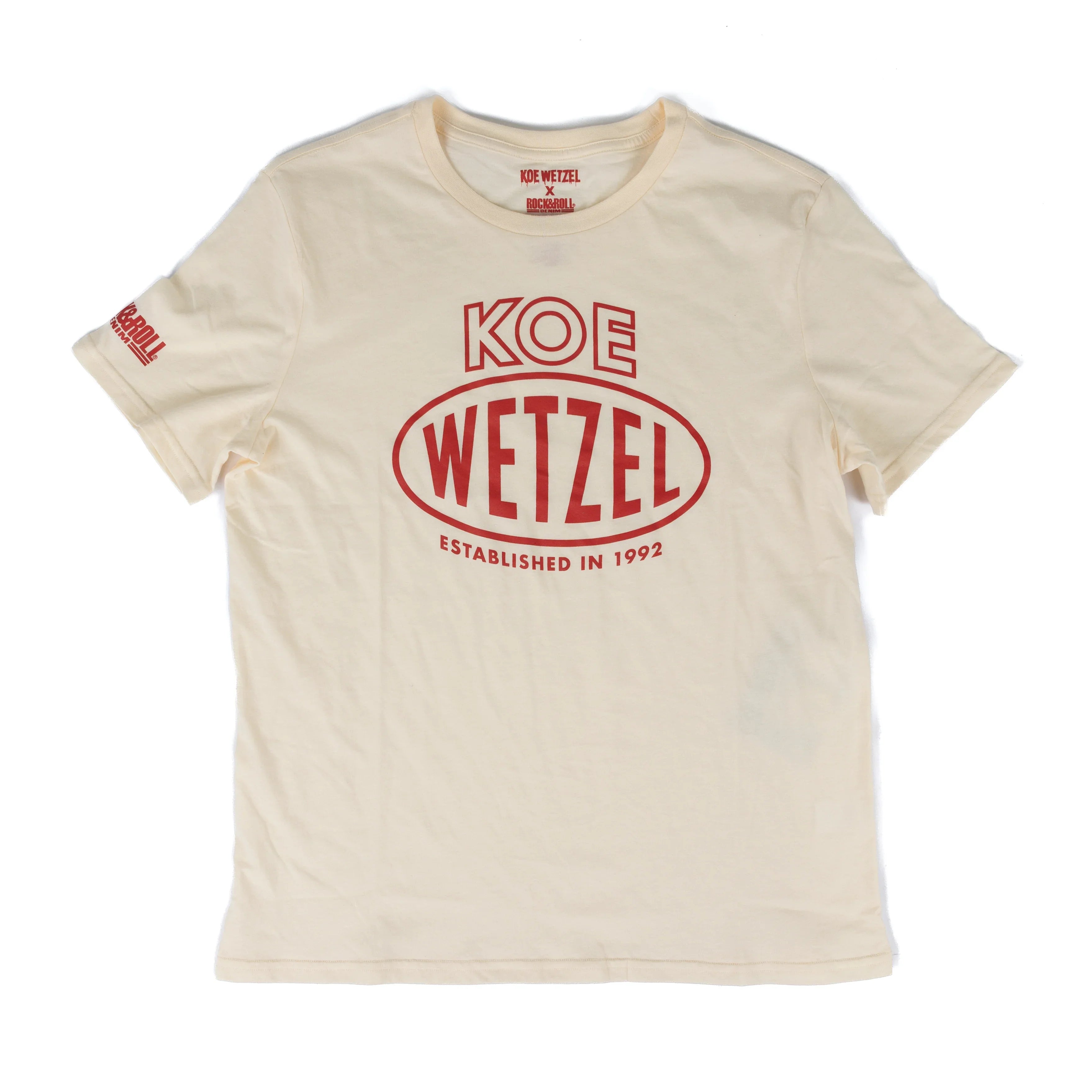 Women's Rock and Roll Short Sleeve Koe Wetzel T-shirt BU21T08751